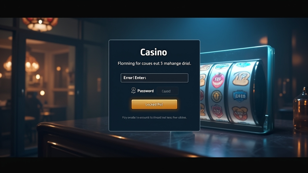 Troubleshooting screen with login error alerts and a locked account icon