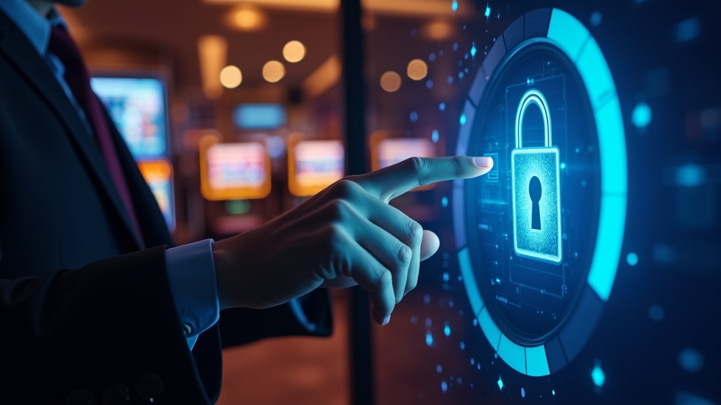 Player entering secure casino login details on a dark-screen portal