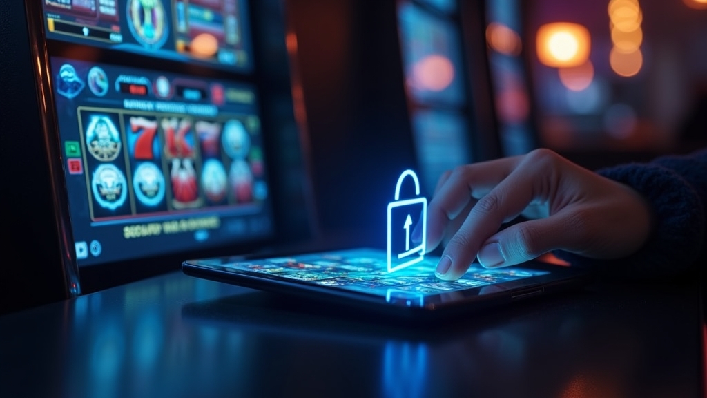 Smartphone and tablet showing a secure casino login screen